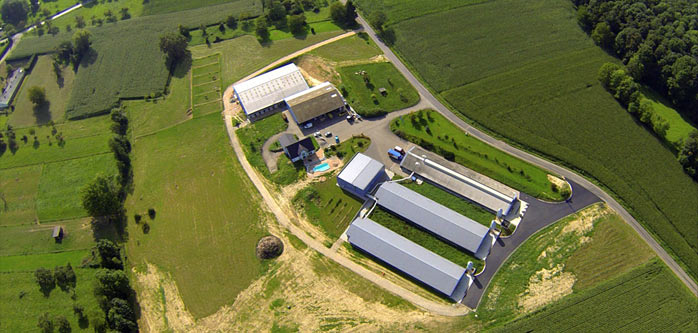 Ferme Prim'Vert - Vue aérienne